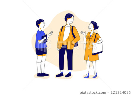 Online Education Illustration concept. Flat illustration isolated on white background Online Education Illustration concept. Flat illustration isolated on white background 121214055