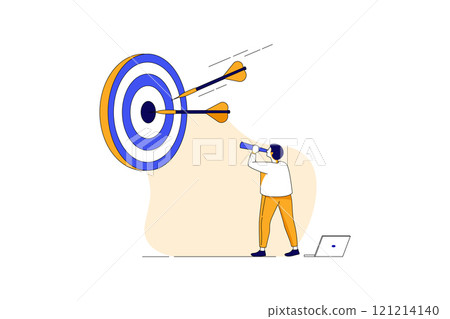 Online Education Illustration concept. Flat illustration isolated on white background Online Education Illustration concept. Flat illustration isolated on white background 121214140