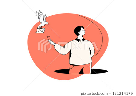 Empty States Illustration concept on white background Empty States Illustration concept on white background 121214179