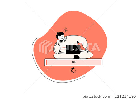 Empty States Illustration concept on white background Empty States Illustration concept on white background 121214180