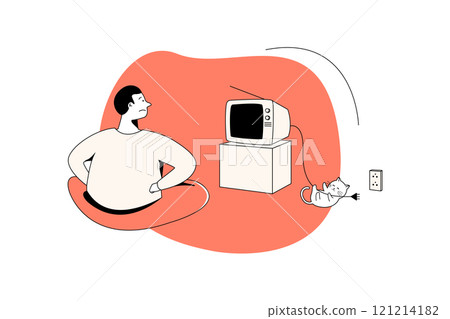 Empty States Illustration concept on white background Empty States Illustration concept on white background 121214182