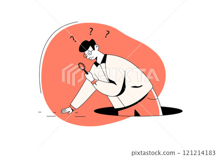 Empty States Illustration concept on white background Empty States Illustration concept on white background 121214183