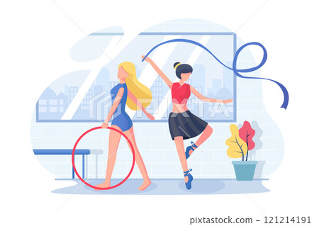 Sport Activities Illustration concept on white background 121214191