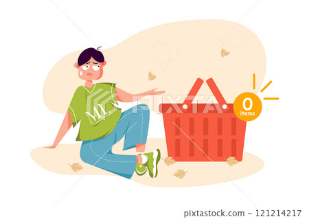 Empty States Illustration concept on white background Empty States Illustration concept on white background 121214217