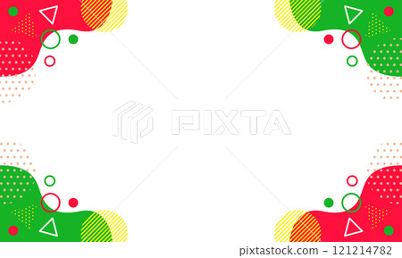 流行幾何圖案背景素材21紅黃綠聖誕風格 121214782