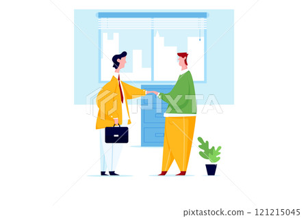 Business Activities Illustration concept. Flat illustration isolated on white background 121215045