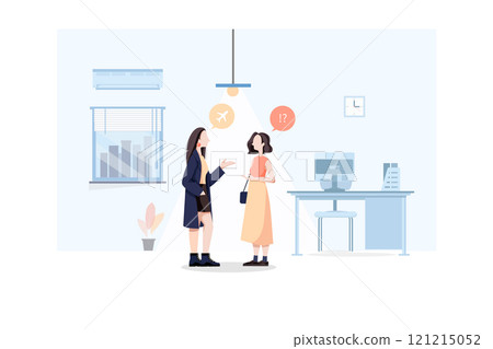 Business Activities Illustration concept. Flat illustration isolated on white background 121215052