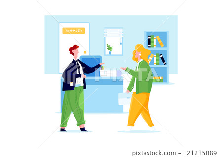 Business Startup Illustration concept. Flat illustration isolated on white background 121215089