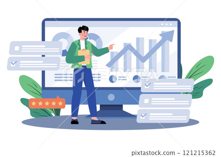 Survey results identify trends. 121215362
