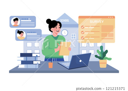 Educational institutions obtain student feedback. 121215371
