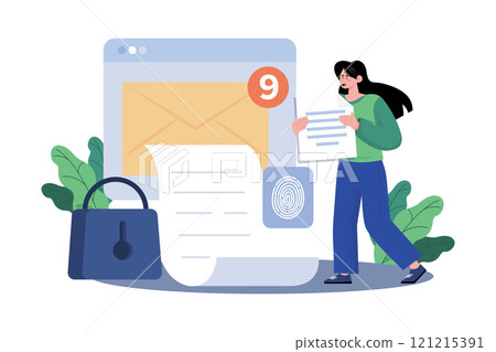 Email service providers offer secure messaging solutions. Email service providers offer secure messaging solutions. 121215391