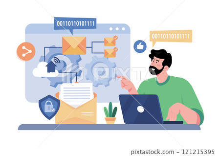 Email encryption ensures privacy and security. 121215395