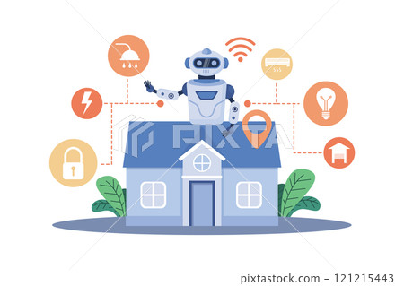 Smart home devices employ AI for automation. 121215443