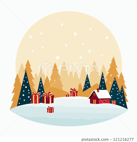 Christmas Tree and Gifts Scene Christmas Tree and Gifts Scene 121216277