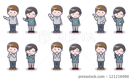 Men and women in casual clothes 04 121216990