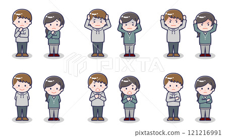 Men and women in casual clothes 05 121216991