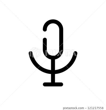 麥克風音訊線描 121217558