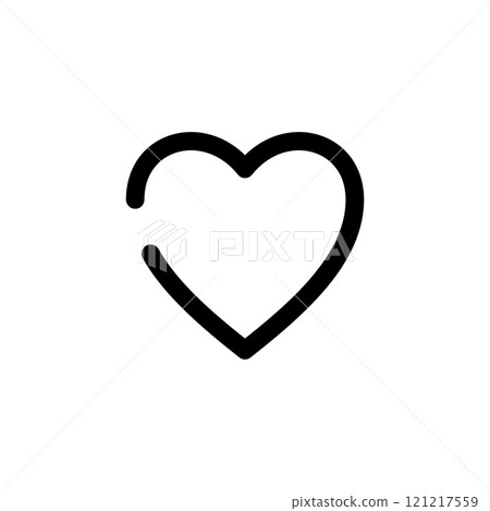 Heart Heart-shaped Line drawing 121217559