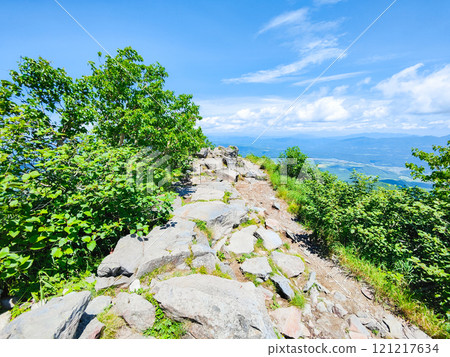 Summer climbing of Mt. Azuma and Mt. Nekodake (summit of Mt. Azuma) Summer climbing of Mt. Azuma and Mt. Nekodake (summit of Mt. Azuma) 121217634