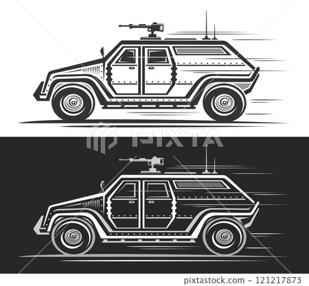 Vector logo for Army Vehicle Vector logo for Army Vehicle 121217873