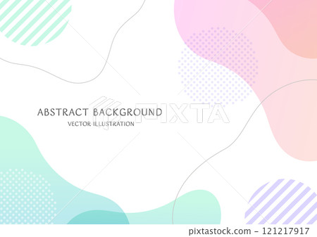 Background material of simple and abstract shapes made with pastel color gradations. A size vector illustration 121217917