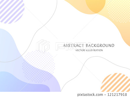 Background material of simple and abstract shapes made with pastel color gradations. A size vector illustration 121217918