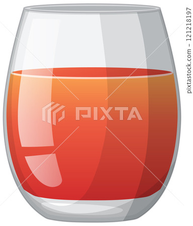 Refreshing Glass of Fruit Juice 121218197