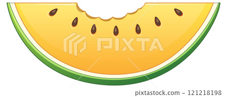 Colorful Slice of Juicy Melon Colorful Slice of Juicy Melon 121218198