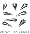 Party shooting stars Banner stock illustration design template 121218461