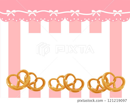 Lovely frame with pretzel ribbons and frills 121219097