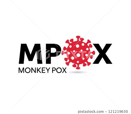 Mpox Logo. Mpox virus vector  121219630