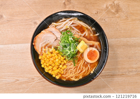 Note: The steam is synthetic. Miso ramen, miso ramen, miso butter corn ramen, miso ramen 121219716