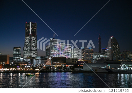 橫濱港未來夜景的城市形象 橫濱港未來夜景的城市形象 121219765