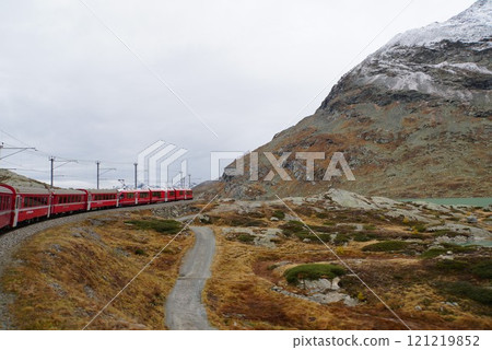 View from the Bernina Railway, Switzerland 121219852