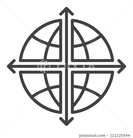 Multipolarity vector International Relations outline icon or symbol Multipolarity vector International Relations outline icon or symbol 121220544