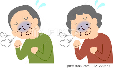 Elderly people who cough Elderly people who cough 121220665