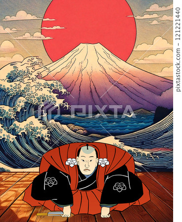 Samurai bowing 121221440