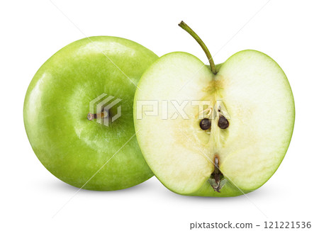 green apple isolated on white clipping path green apple isolated on white clipping path 121221536