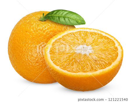 orange isolated on white clipping path 121221540
