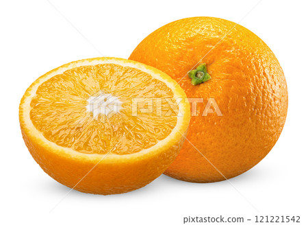 orange isolated on white clipping path 121221542