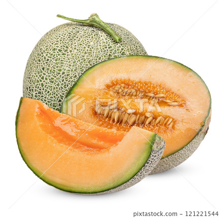 melon isolated on white clipping path 121221544