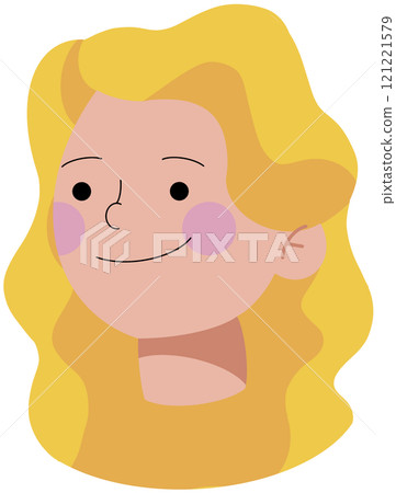Male and Female Avatar Flat Illustration 121221579