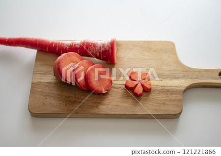 New Year's vegetable, Kintoki carrots, decoratively cut 121221866