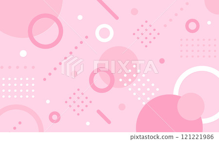 背景靈感來自於明媚、歡快的春天。流行可愛的抽象向量插畫素材。 121221986