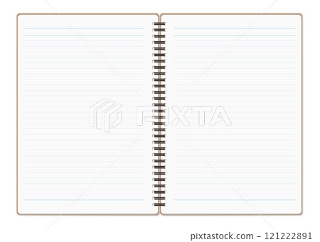 簡單的直紋筆記本、展開式、環形筆記本 121222891