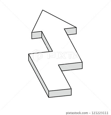 Isometric_Simple and easy-to-use three-dimensional arrows Isometric_Simple and easy-to-use three-dimensional arrows 121223111