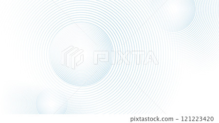 Blue lines circles abstract futuristic tech background 121223420