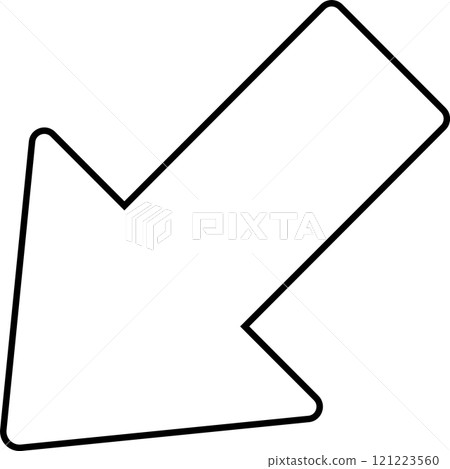 Down-left arrow icon 121223560