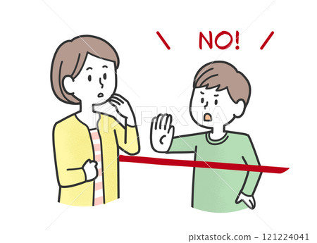 Children who draw a line between themselves and their parents 121224041