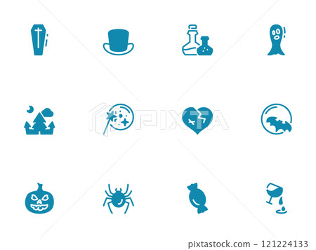 Simple vector icon on a theme halloween Simple vector icon on a theme halloween 121224133